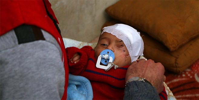 Türk Kızılayı Kerim bebeğe ulaştı