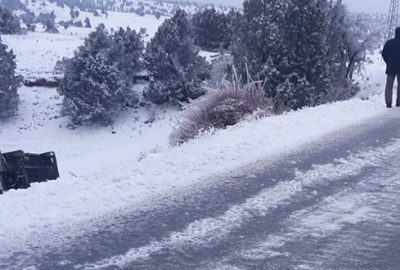 Karaman’da öğrenci servisi devrildi: 10 yaralı