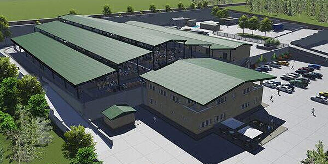 Dağ yöresine modern hayvan pazarı