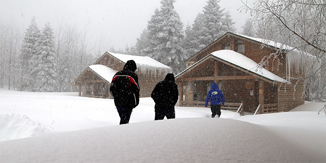 Orman evlerine yılbaşı akını