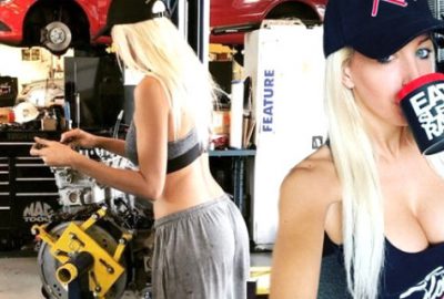 En çekici oto tamircisi! Sosyal medyayı sallıyor