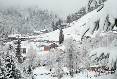 Ayder Yaylası’nda kış güzelliği