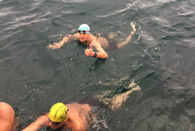 2018’i Boğaz’ın serin sularına girerek kutladılar