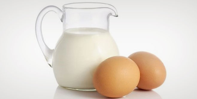 Askere organik süt ve yumurta