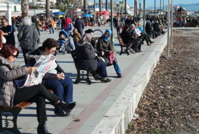 Ocak ayında bahar havasının tadını çıkardılar