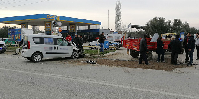 Bursa’da trafik kazası: 1 yaralı
