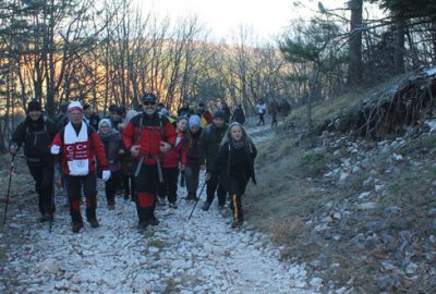 Sarıkamış şehitleri için yürüdüler