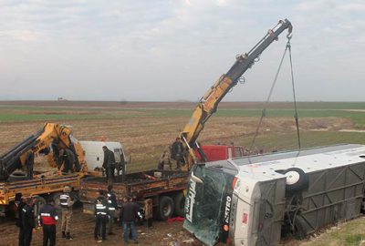 Türkiye’den Irak’a yolcu taşıyan otobüs devrildi: 9 ölü, 28 yaralı