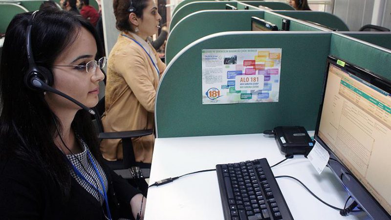 Çevre ve Şehircilik Bakanlığının "ALO 181" çağrı merkezi, geçen yıl