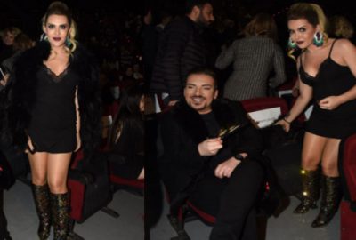 Selin Ciğerci mini eteğiyle zor anlar yaşadı