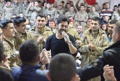 Yusuf Güney’den askere moral konseri