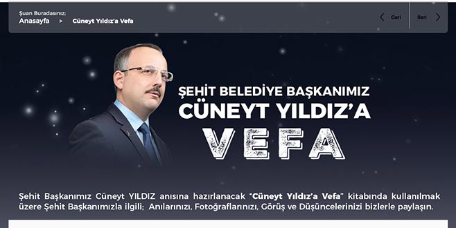 Şehit başkana vefa