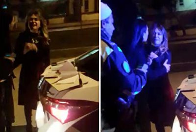 Alkollü çıkan doktor polisleri tehdit etti!