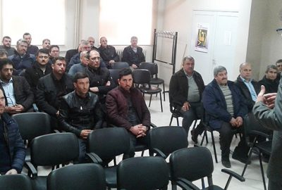 Okul servislerinin sürücülerine kurs