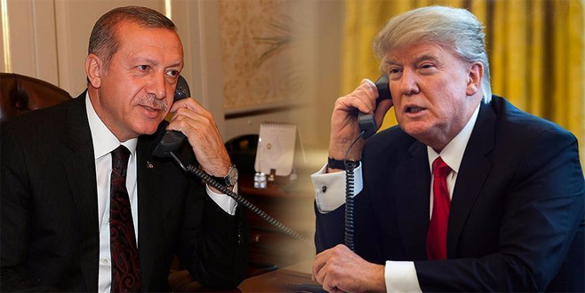 Erdoğan ile Trump telefonda görüştü