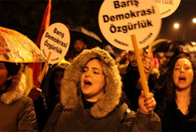 ‘Barış’ için yürüdüler