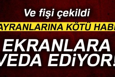 Bir dizinin daha fişini çektiler!