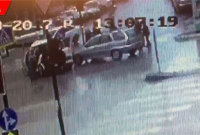 Kaza anı kameraya böyle yansıdı