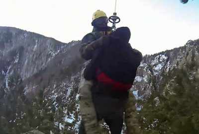 İşte Uludağ’daki nefes kesen operasyonun görüntüleri