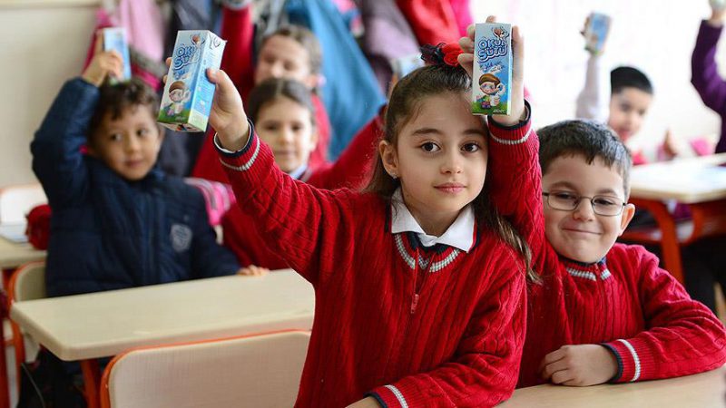 Okul Sütü Programı kapsamında, 32 bin okulda, 6 milyon öğrenciye,