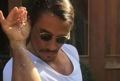 Nusret Gökçe’nin alametifarikası tuzluk oldu!