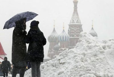 Moskova böyle kar görmedi!