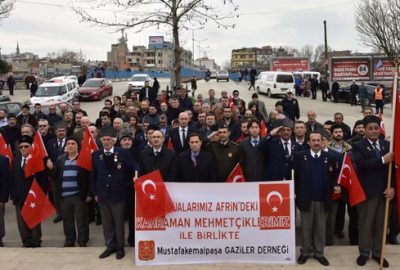 Gazilerden harekâta destek yürüyüşü