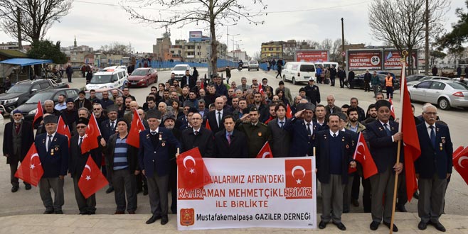 Gazilerden harekâta destek yürüyüşü