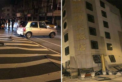 Tayvan’da şiddetli deprem