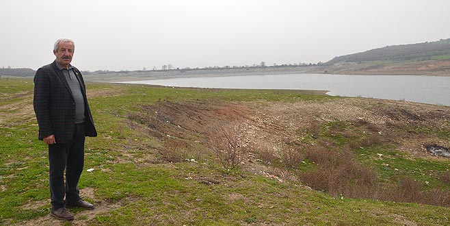 Mudanya göletlerinde su seviyesi düştü