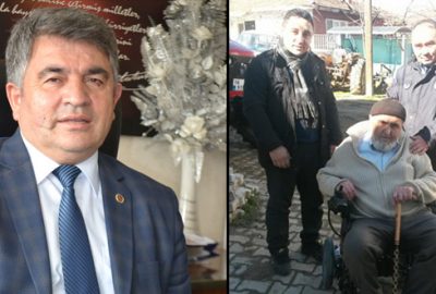 Başkan’dan vatandaşa akülü tekerlekli sandalye