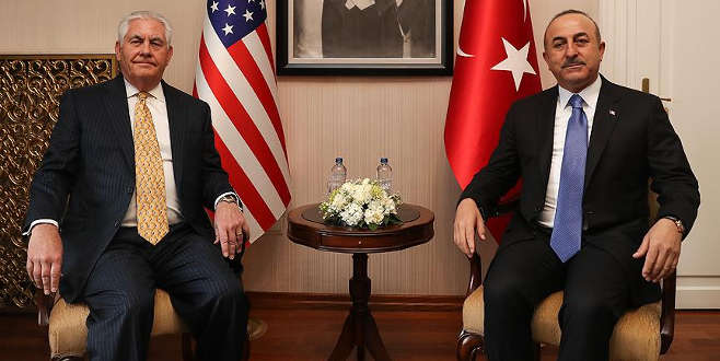 Çavuşoğlu ile Tillerson bir araya geldi