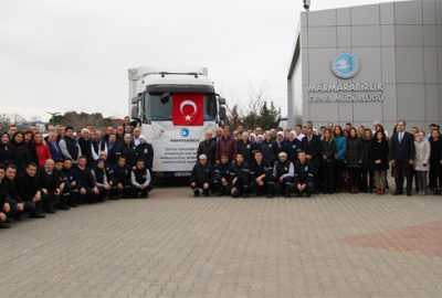 Marmarabirlikten Afrin’e bir TIR zeytin