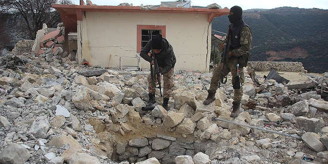 Afrin’de teröristlere ait yeni tüneller ortaya çıkarıldı