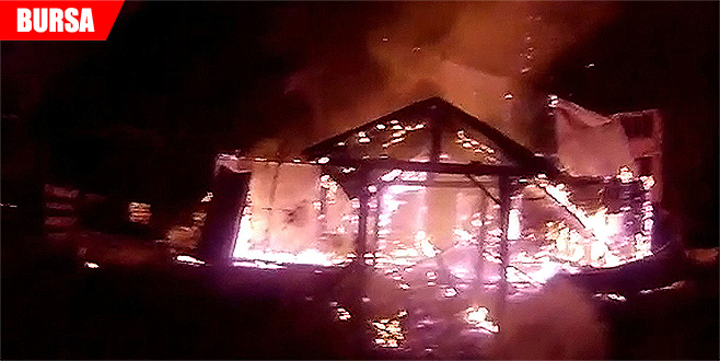 Balık tesisi alev alev yandı