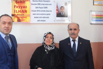 Mezun olduğu okuldan şehide vefa