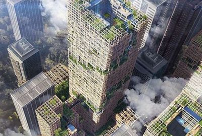 350 metrelik ahşap gökdelen geliyor