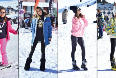 Uludağ’a ünlü yağdı