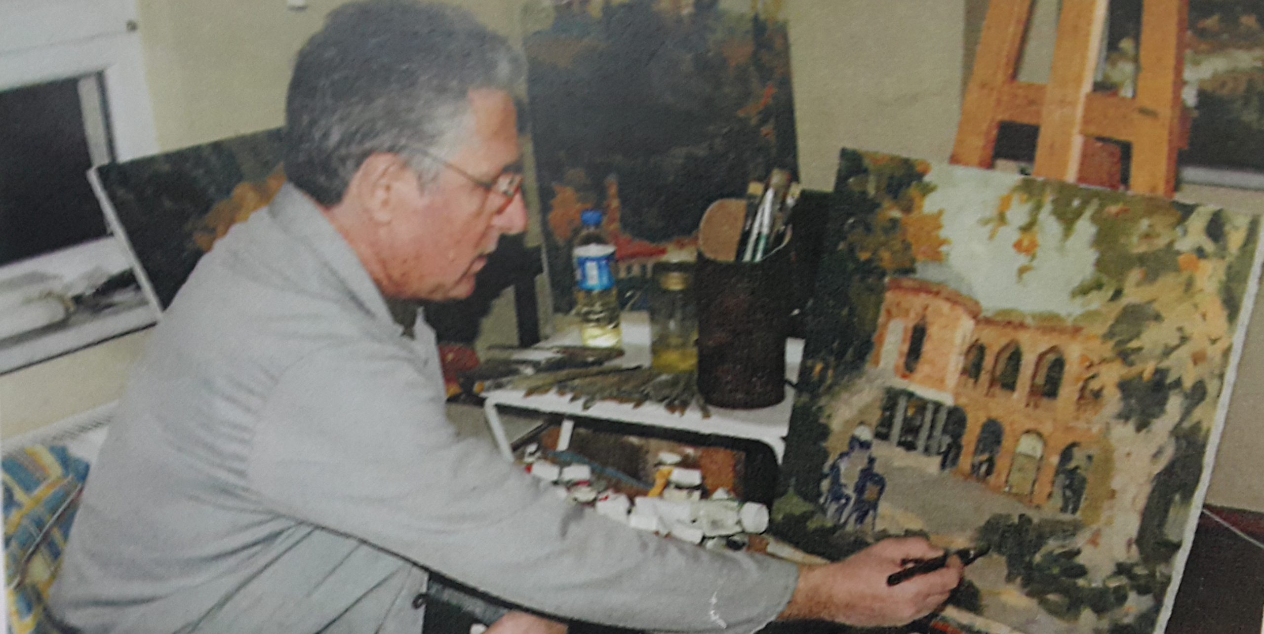 Bursalı ressam Süleyman Çete eserleriyle yaşıyor