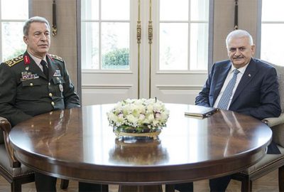Başbakan Yıldırım Orgeneral Akar’ı kabul etti