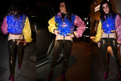 Giydiği transparan kıyafet olay yarattı!