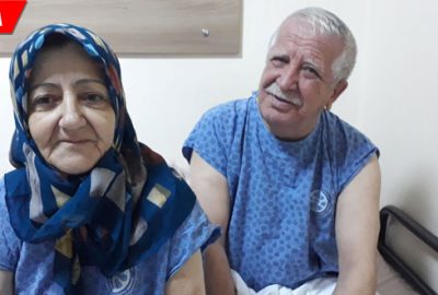 40 yıllık eşini böbreğiyle hayata bağladı