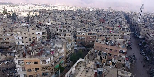 Doğu Guta havadan görüntülendi
