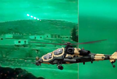 ATAK helikopterleri Afrin’de teröristlere ölüm yağdırdı