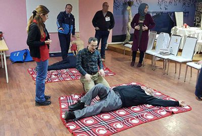 Belediye personeline ilkyardım eğitimi