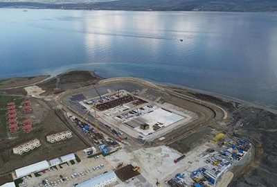 Çanakkale Köprüsü inşaatında denize iniliyor