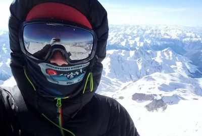 Bursalı dağcı, -40 derecede Avrupa’nın zirvesinde…
