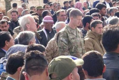 ABDli komutanlar terörist cenazesine katıldı