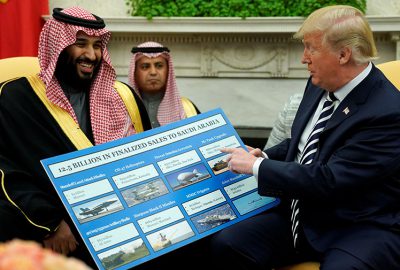 Riyad’a satılan silahları gösterdi