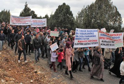 Köylülerden ‘biyokütle enerji santrali’ eylemi